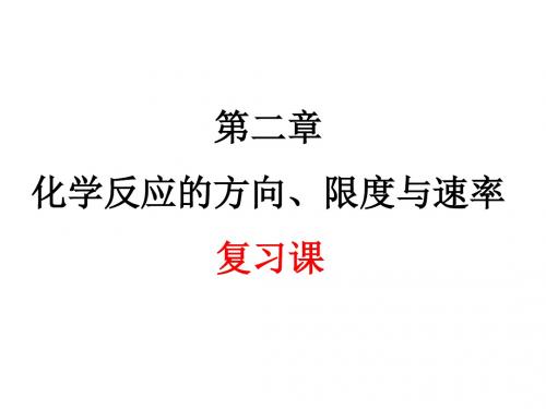 高二化学化学反应的方向、限度与速率2