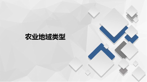 高三地理一轮复习精品课件13：3.6农业地域类型