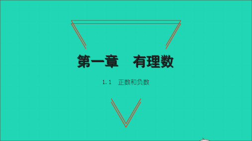 2022七年级数学上册 第一章 有理数1.1 正数和负数习题课件(新版)新人教版