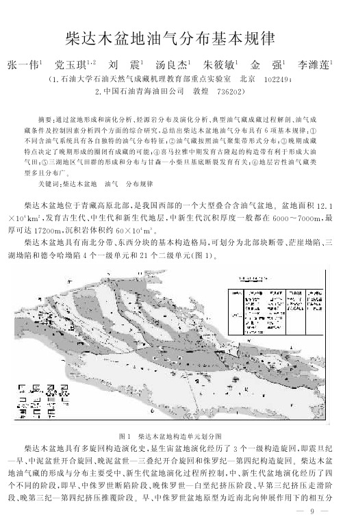 柴达木盆地油气分布基本规律