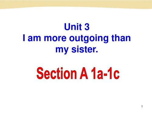 人教版八年级上册英语Unit3Section A 1a-1c