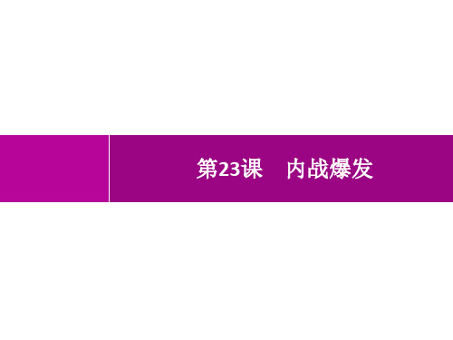 人教版初中历史八年级上册精品教学课件 第7单元 人民解放战争 第23课 内战爆发