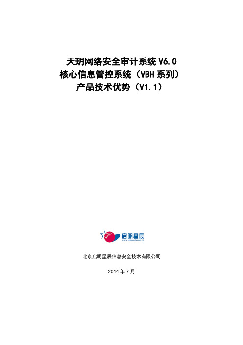 天玥网络安全审计系统V6.0-核心信息管控系统(VBH系列)-竞争分析_V1.2