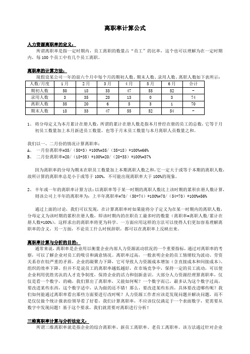 HR必备离职率计算公式超详细解析