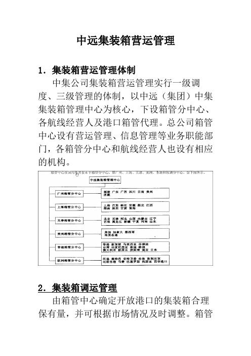 中远集装箱营运管理