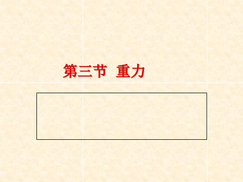 人教版八年级物理下册重力优秀课件