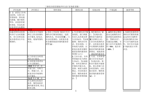 三级综合医院现场评审方法Word版2