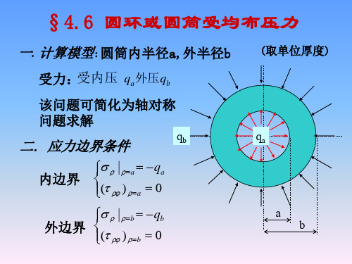 弹性力学-第4章 6-7 圆环