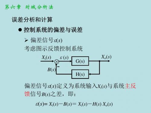 第六章  控制系统的误差分析与计算.