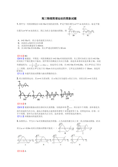 高三物理简谐运动的图象试题
