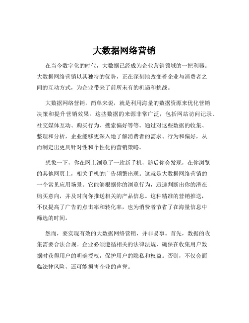 大数据网络营销