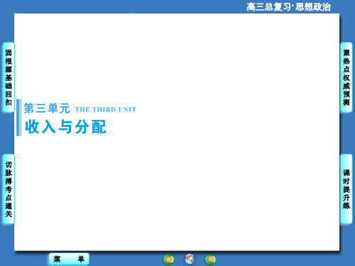 高考总动员高考政治一轮总复习课件：必修1第3单元第课
