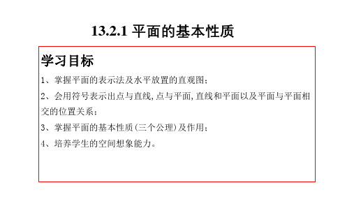 高一数学苏教版课件：平面基本性质