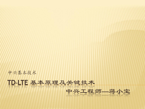 TD-LTE(中兴设备)