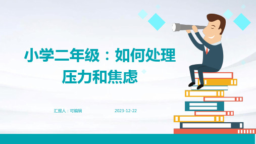 小学各年级, 小学二年级,如何处理压力和焦虑,主题班会ppt