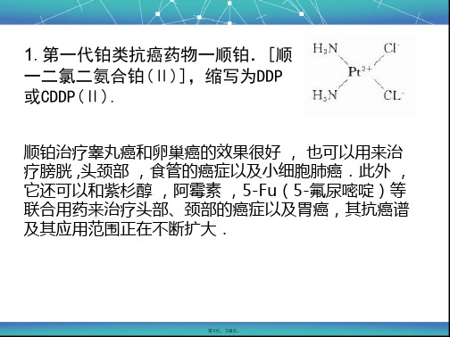 铂类抗癌药物(与“抗癌”相关文档共6张)