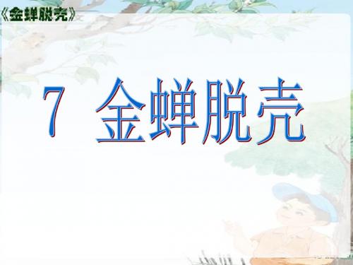 7、金蝉脱壳 第二课时