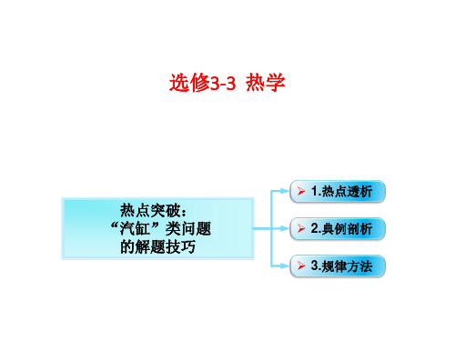 “汽缸”类问题的解题技巧-高三物理一轮总复习课件