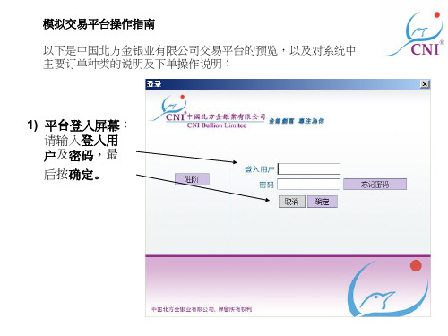 平台登入屏幕请输入登入用户及密码最后按确定