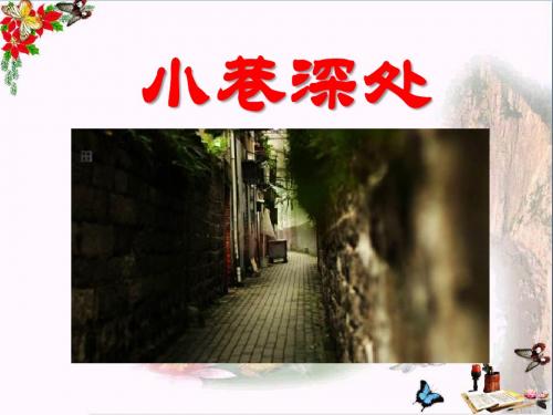 《小巷深处》PPT课件2