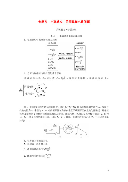 (统考版)高考物理一轮复习 第十章 电磁感应 专题八 电磁感应中的图象和电路问题学生用书