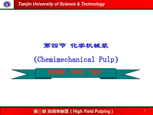 化学机械浆及半化学机械浆