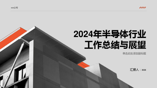 2024年半导体行业工作总结与展望