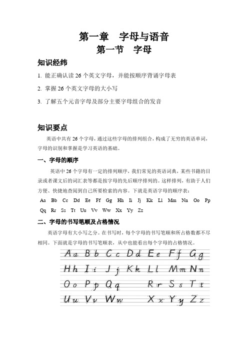 字母、音标