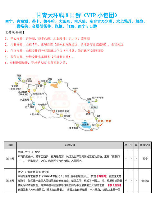 2020年9月甘青大环线8天 (含胡杨林)旅游攻略