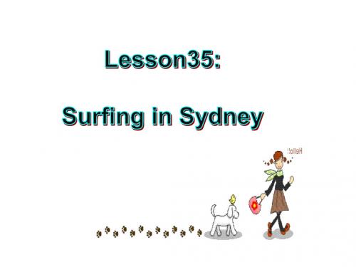 七下 Unit 6 Lesson 35 Surfing in Sydney课件 (新版)冀教版(PPT17张)