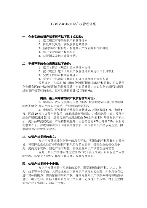 知识产权管理体系文件