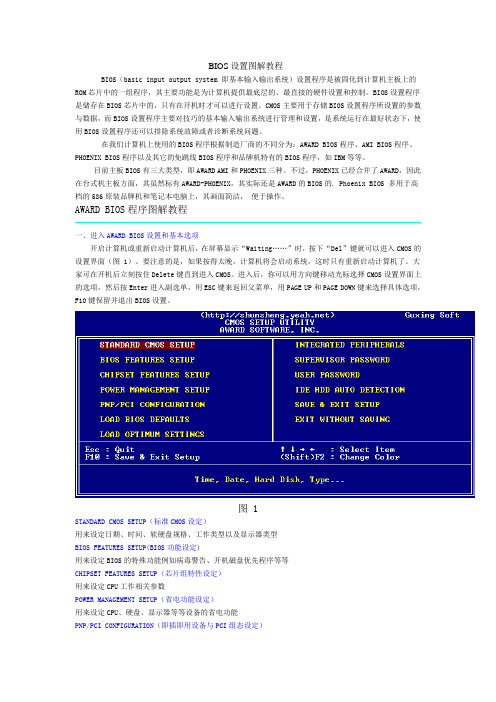 BIOS详细设置图解教程