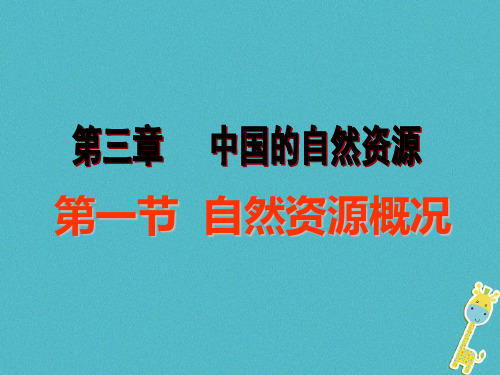 2020学年八年级地理上册 3.1 自然资源概况课件 (新版)粤教版