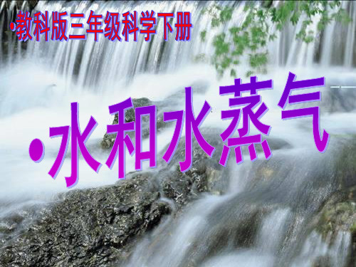 水和水蒸气PPT课件