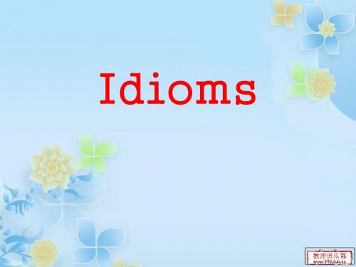 English idioms