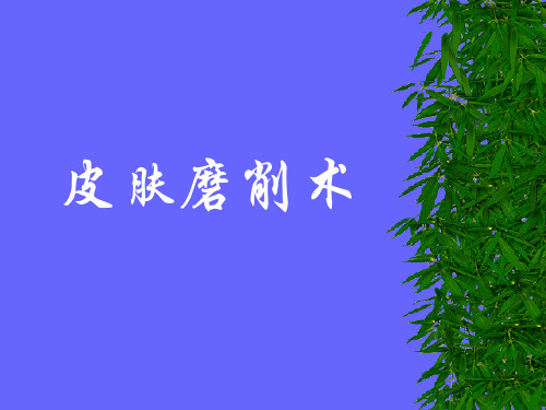 皮肤磨削术