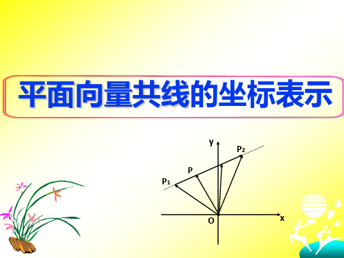 人教课标版高中数学必修4《平面向量共线的坐标表示》名师课件2