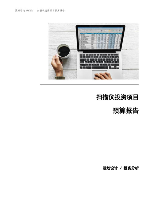 扫描仪投资项目预算报告