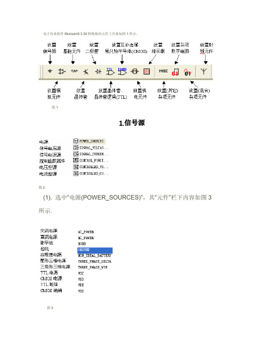 Multisim10.0中的元件库和元器件(带标题,方便查询)