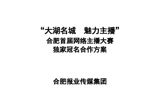 网络主播 冠名1