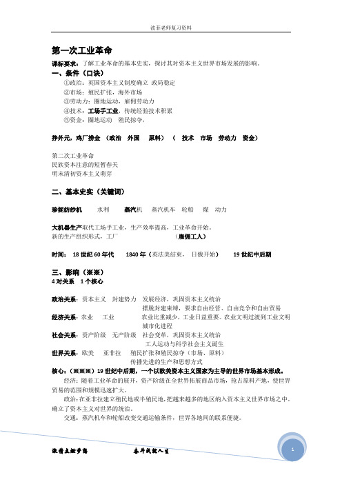 工业革命知识点总结
