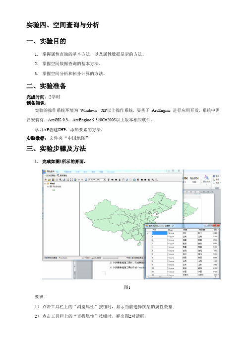 实验4 空间查询与分析