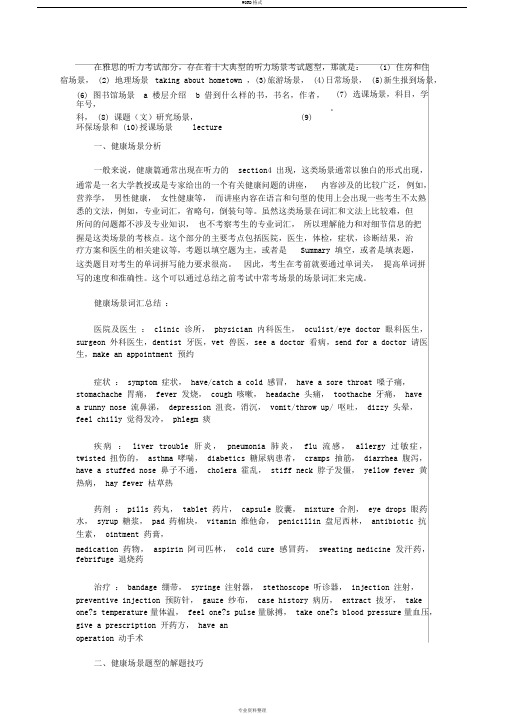 听力十大场景