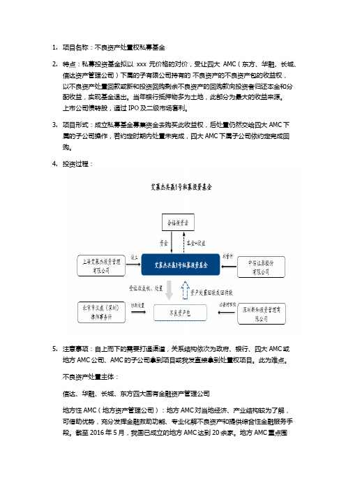 不良资产处置权-项目计划书