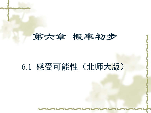 感受可能性 课件(共17张PPT)北师大版初中数学七年级下册