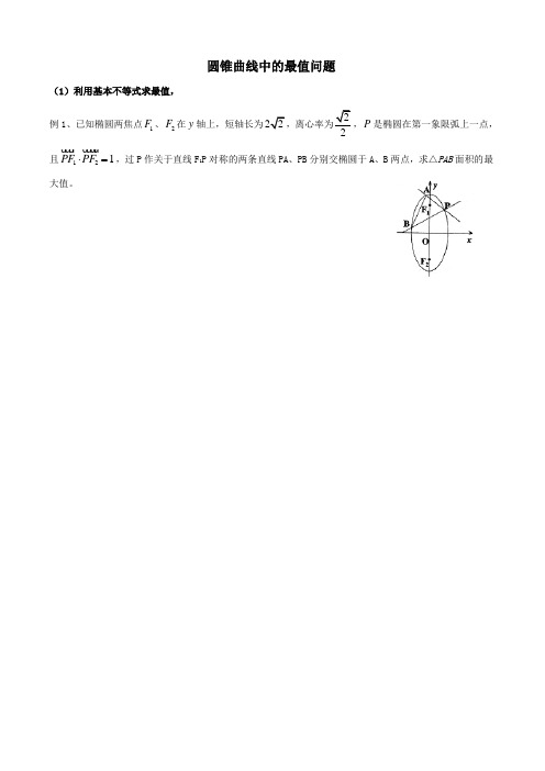 圆锥曲线中的最值问题