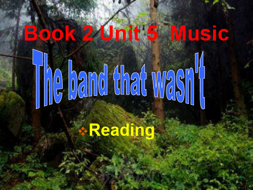 人教版高中英语必修二第五单元 Book 2 Unit 5  Music readingPPT教学课件