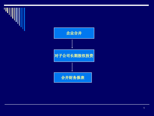 企业合并及合并报表理论与实务ppt课件