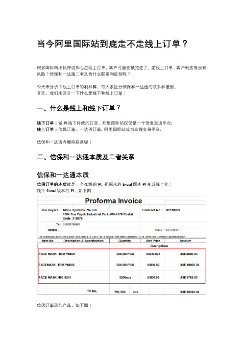 阿里国际站该不该走信保订单