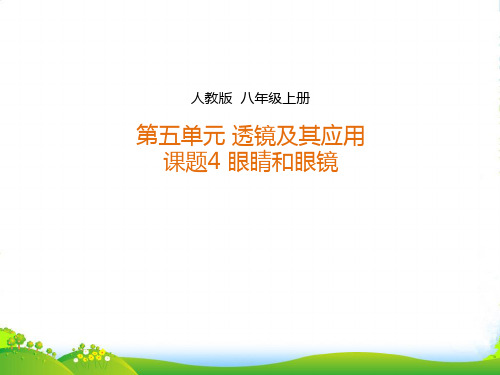 新人教八年级物理上册5.4眼睛和眼镜课件